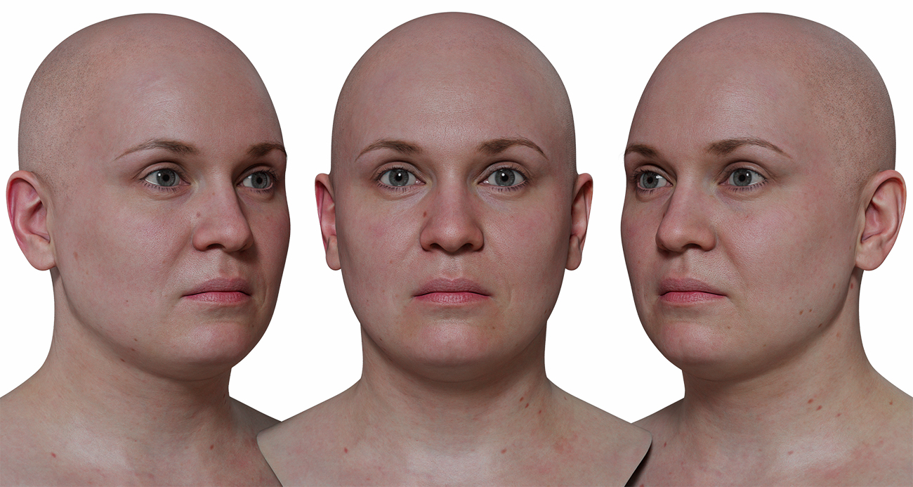 Download realistic 3d head models